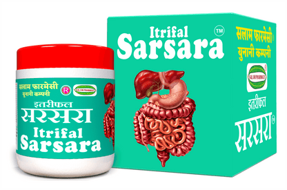 Itrifal Sarsara | A powerful remedy that relieves bloating, indigestion, and abdominal discomfort, promoting digestive health and balanced appetite by clearing gas and eliminating swelling. - Salam Pharmacy