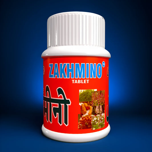 Zakhmino Tablet | It stops Bleeding, whether it is from rectum, urinary tractor heavy bleeding after miscarriage, or menstrual bleeding lasting for over a week or bleeding from nose or mouth due to internal injury